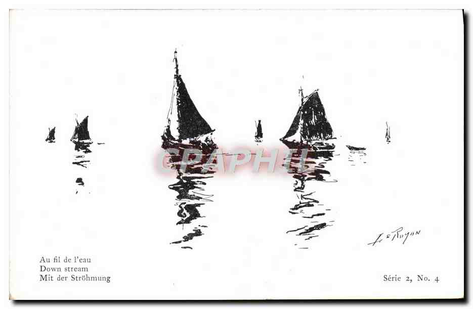 Bateaux à voile — Au fil de l'eau — Le Royon, Série 2, No. 4