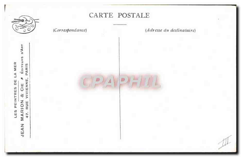 Bateaux à voile — Au fil de l'eau — Le Royon, Série 2, No. 4 — Verso