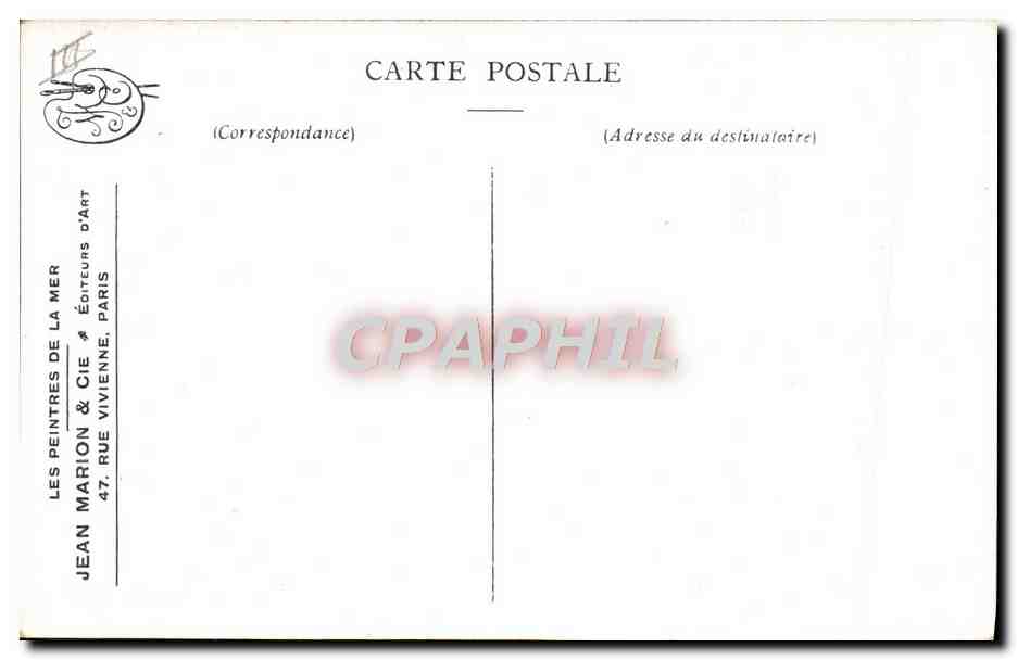 Ostende — Balayeurs de rue — Éditeur Jean Marion & Cie, Paris, Série 2, No. 2 — Reverso