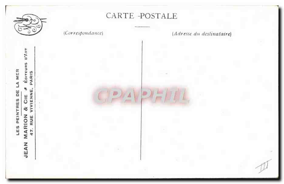 Ostende-Douvres — Bateau à grande vitesse — Les Peintres de la Mer, Série 2, No. 3 — Reverso