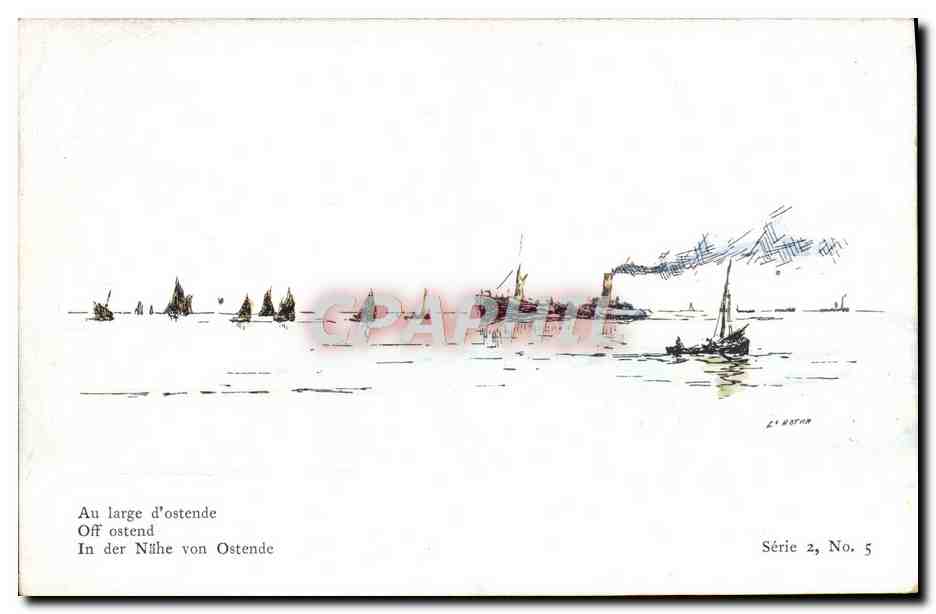 Vue maritime d'Ostende — Série 2, No 5 — Les Peintres de la Mer