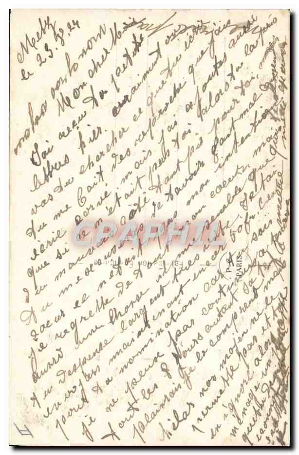 Jeune femme avec éléphant — PC 117B — PC Paris — Rückseite