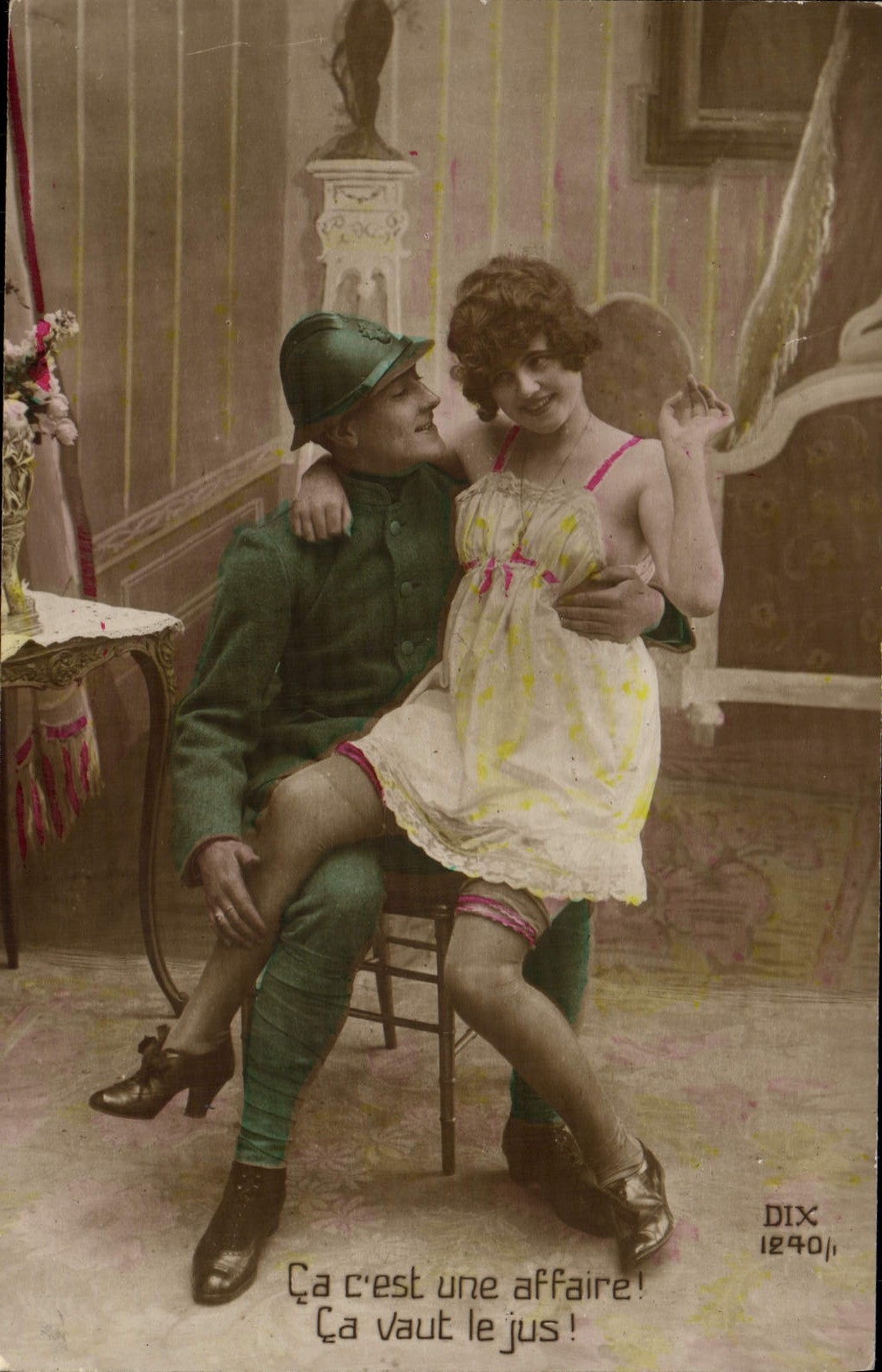 Soldat et femme — scène amoureuse — Dix 1240