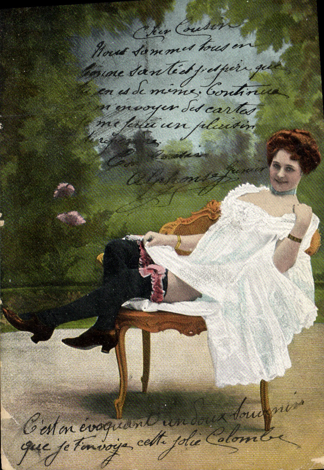 CPA Femme Nu erotique 