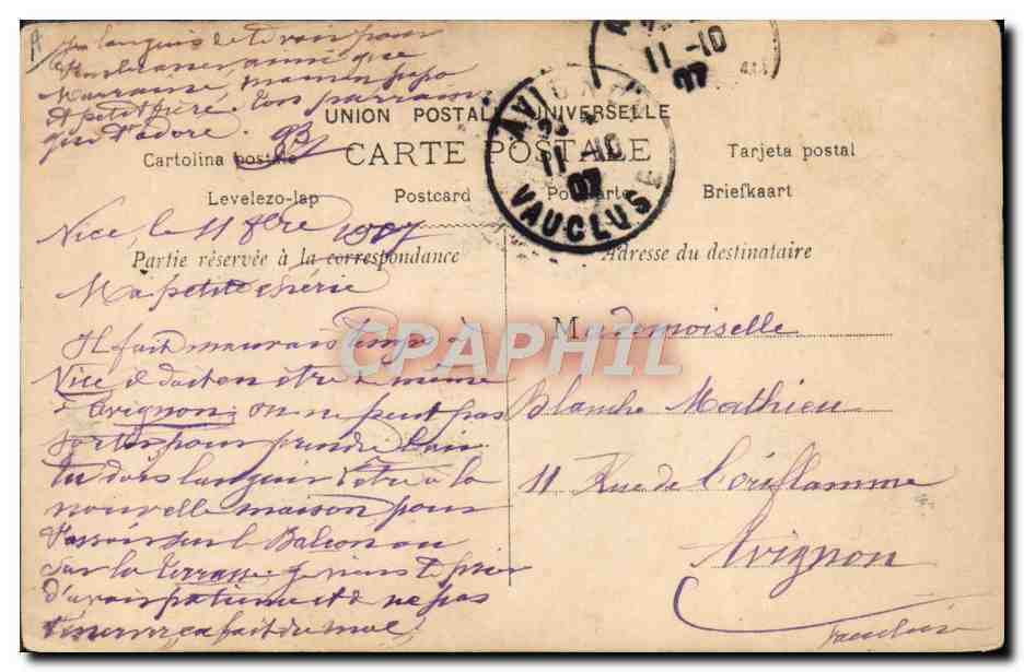 La Modiste Paris — Série 2163 — Éditeurs d'Art Paris — Rückseite