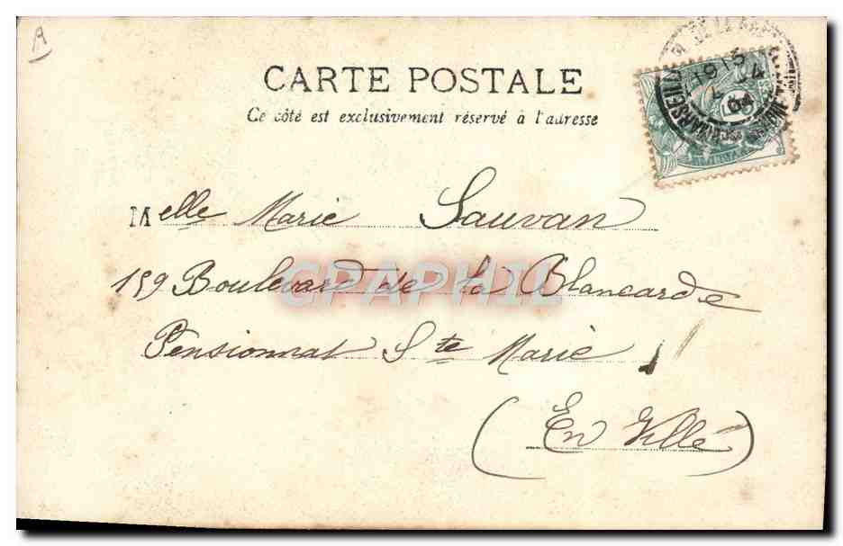 Marie Grenet — Posizione artistica — Editore: Marie Grenet, n° 4498 — Verso