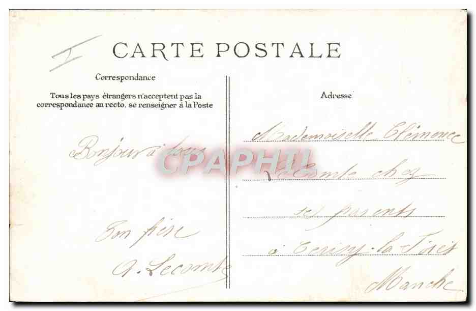 CPA Militaria Caserne Tambours et clairons  — Verso