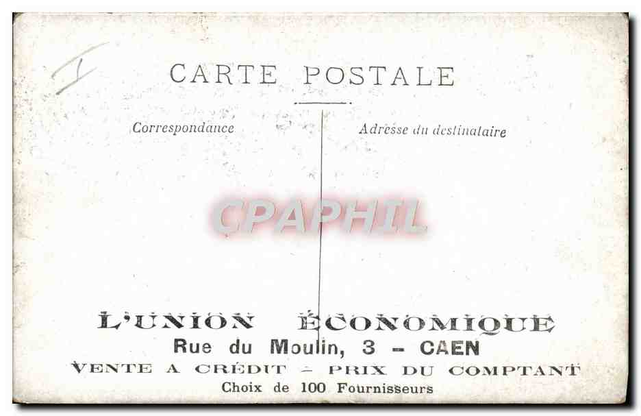 CPA Militaria Caserne Interieur de cuisine Boucher Boucherie  — Rückseite