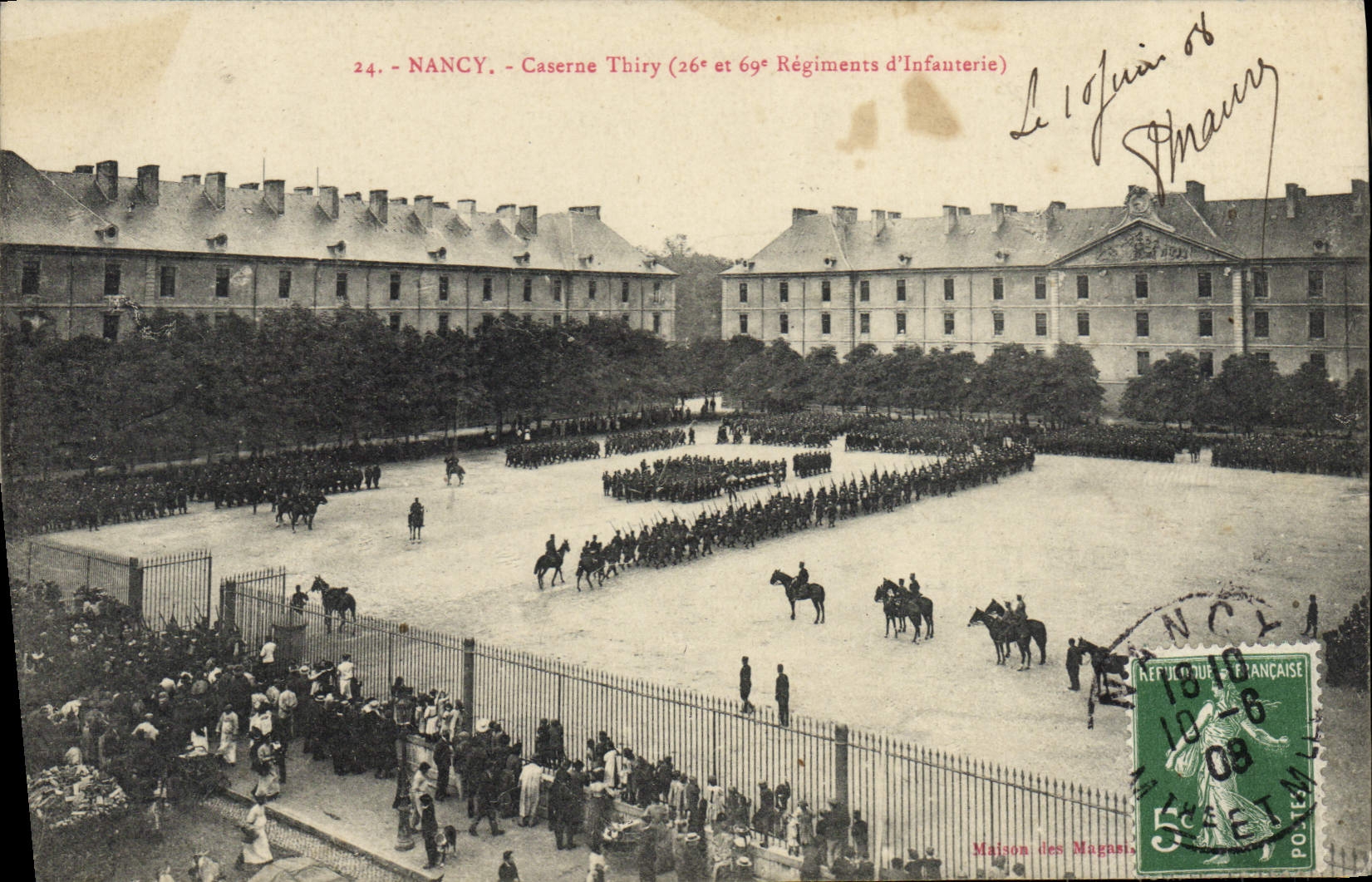 CPA Militaria Caserne Nancy Caserne Thiry 26 et 69eme regiments d'infanterie 