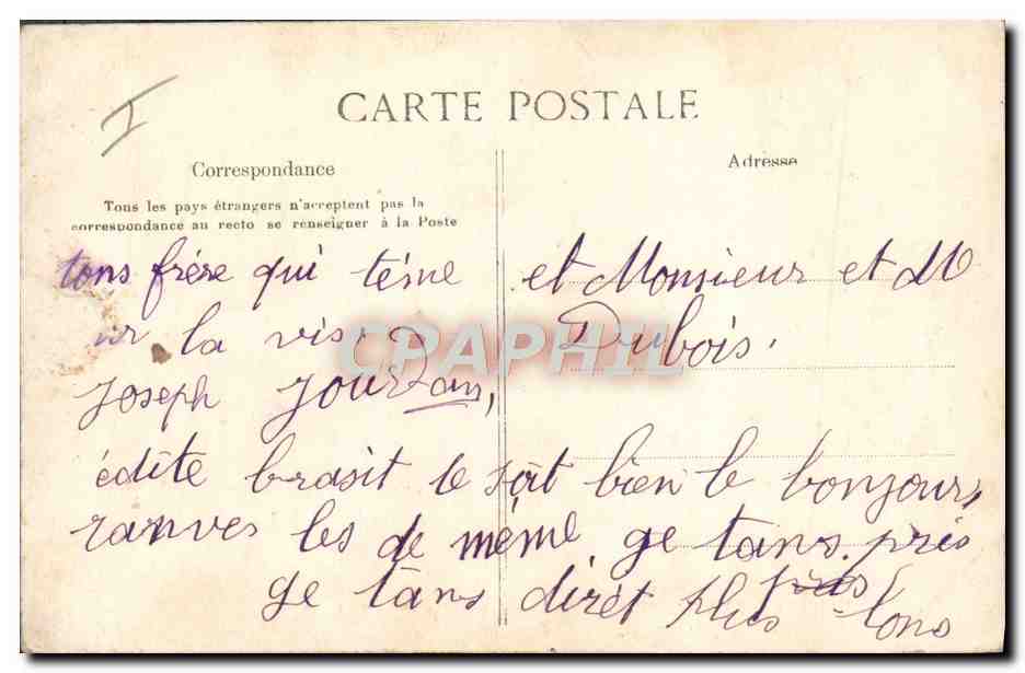 CPA Militaria Caserne Revue des cuirs  — Rückseite