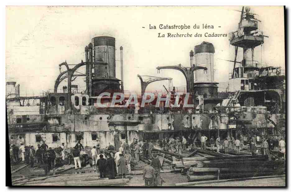 La Catastrophe du léna — La Recherche des Cadavres — Photo ateliers Baudevin Vicent, Marseille