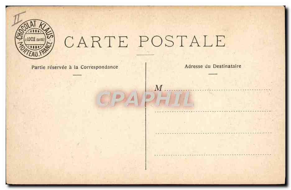 CPA Bateau de guerre Chocolat Klaus Cuirasse d'escadre a Toulon  — Verso