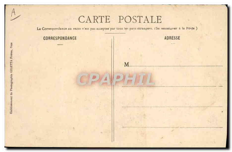 Le Gaulois, cuirassé d'escadre — Toulon — Édition Gilletta, phot., Nice, n° 3204 — Verso