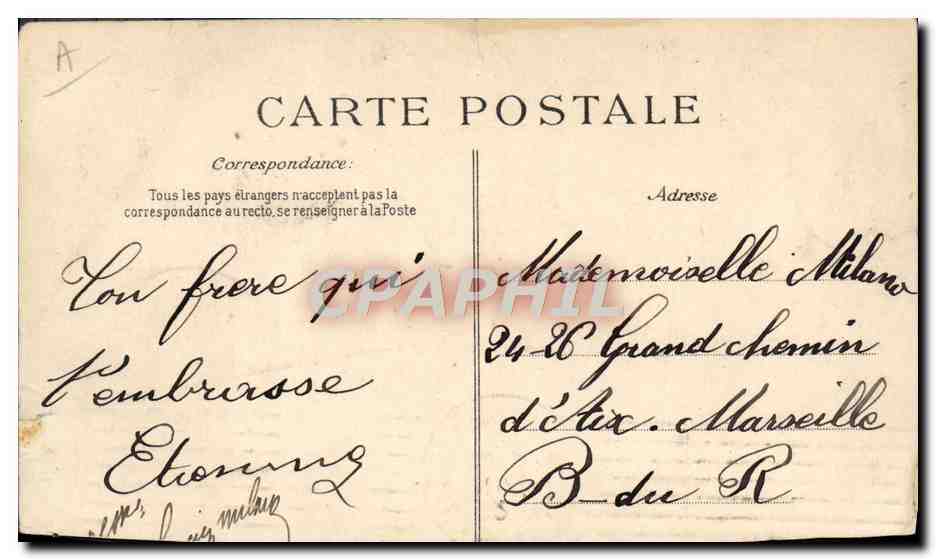 CPA Bateau de guerre Cuirasse — Verso