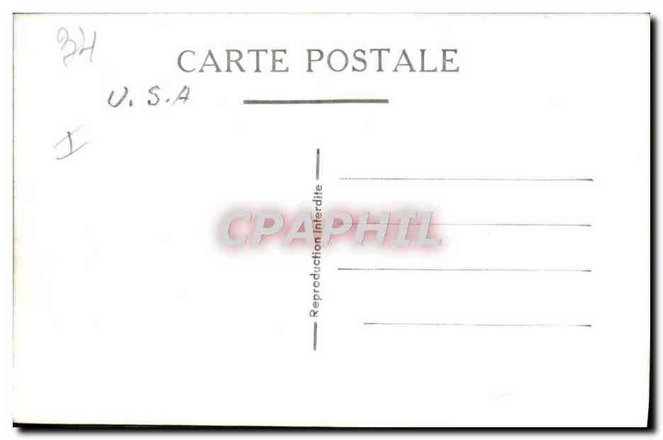 CPM Bateau de guerre Marseille 1947 1948 — Verso