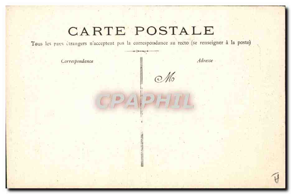 CPA Bateau de guerre Iena pendant l'explosion du 12 mars 1907 — Verso
