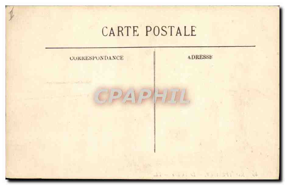CPA Montpellier Le Theatre Tramway — Verso