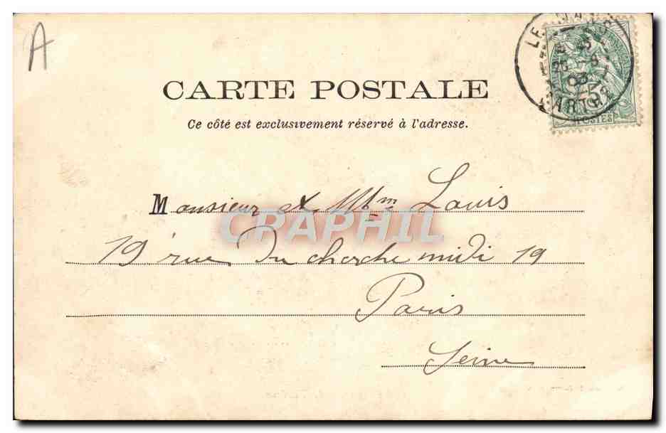 CPA Le Mans Le Theatre  — Verso
