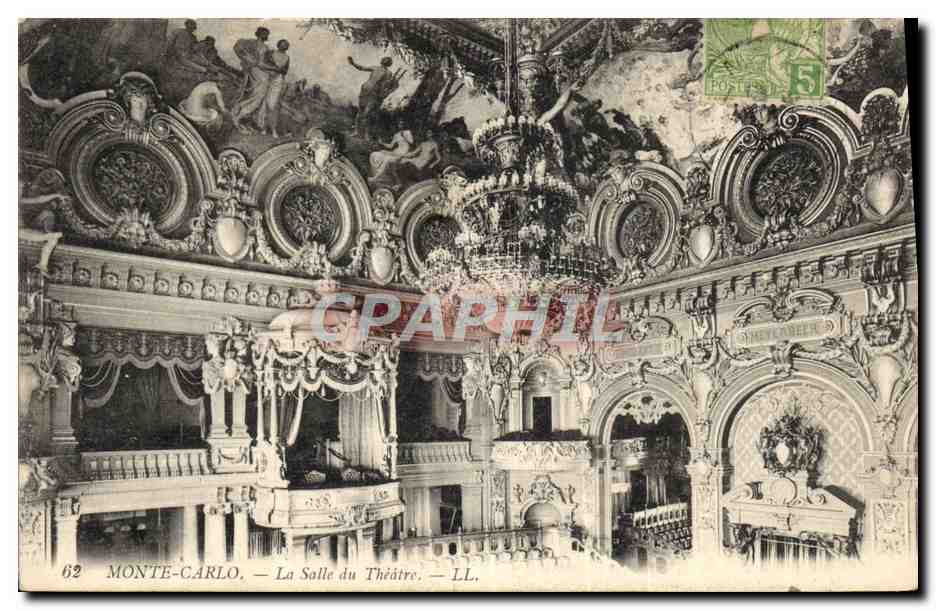 CPA Theatre Monte Carlo monaco La salle du theatre