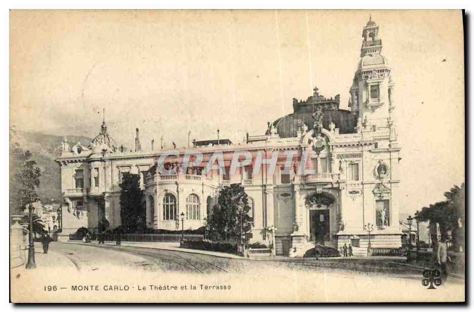 CPA Monte Carlo Monaco Theatre et les terrasses