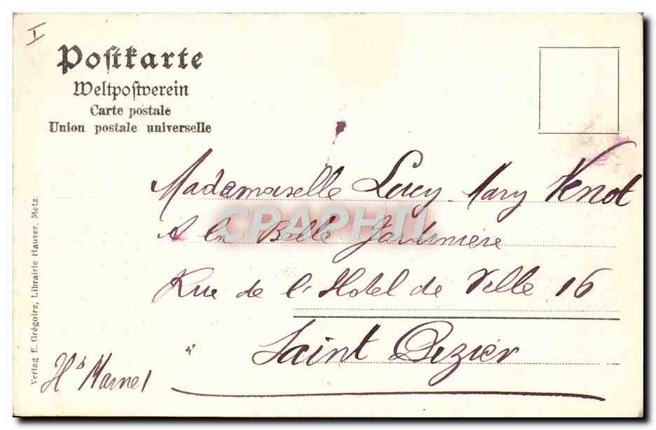 CPA Metz Theatre municipal — Verso