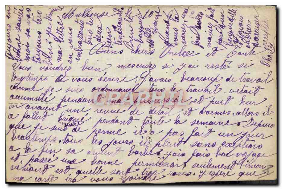 Mulhouse - Le Théâtre, vu du Square Steinbach — éditeur inconnu, n° 32 — Verso