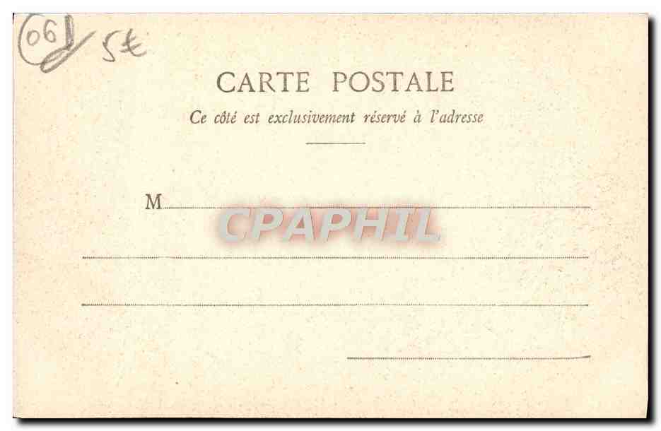 CPA Beaulieu Environs de Nice Un Coin du Chemin de St Jean — Rückseite