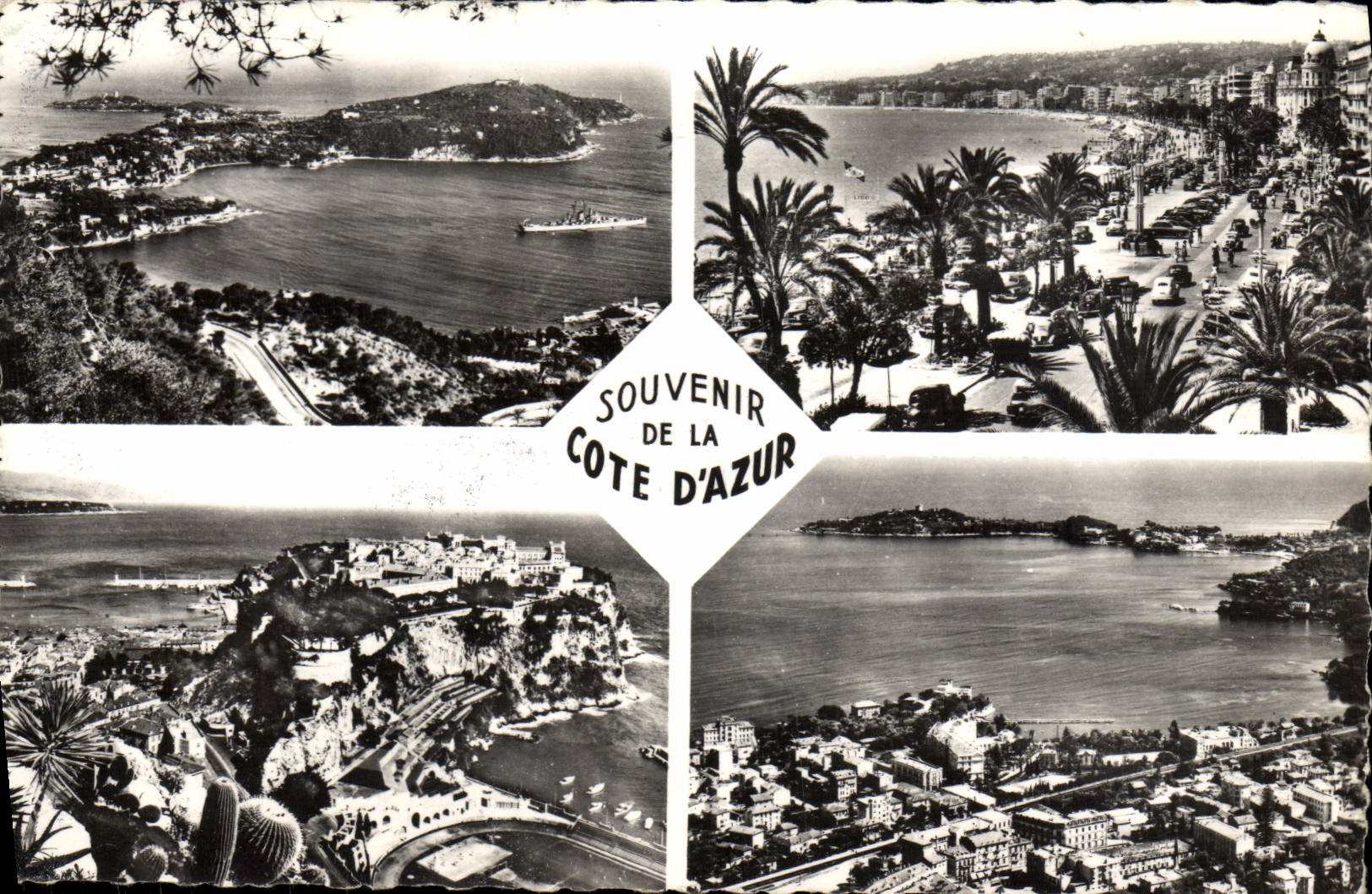 Souvenir de la Côte d'Azur — 0-39 — La rade de Villefranche-sur-Mer et le Cap Ferrat, Nice, Principauté de Monaco, Beaulieu-sur-Mer — Éditions S.P.T. Fab. Gorbella