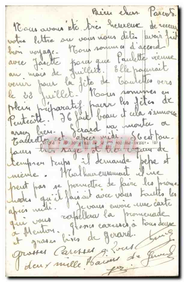 CPM Frontiera Italiana Grimaldi Vintimiglia Balzi  — Rückseite