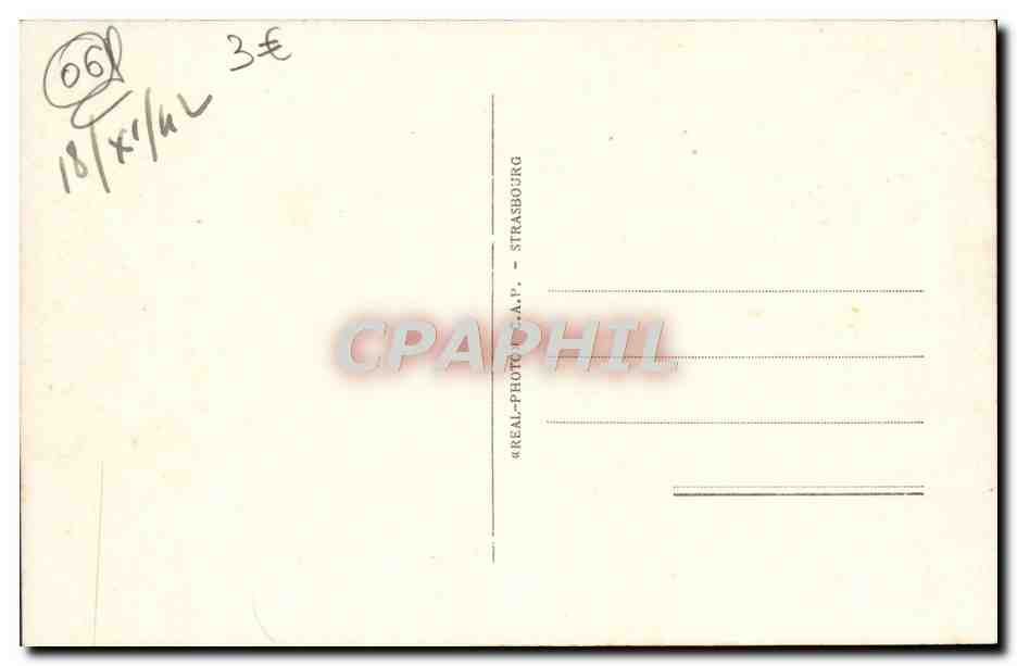 CPM Menton Frontiere Franco italienne douane francaise — Verso