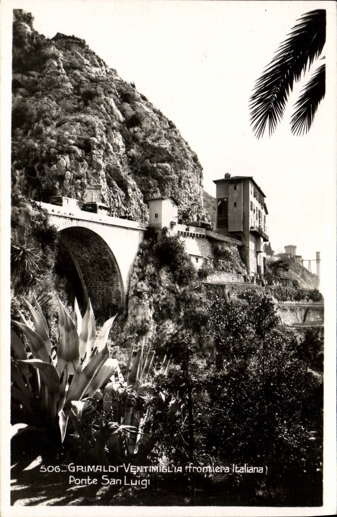 CPM Menton Grimaldi Ventimiglia Frontiera Ponte San Luigi