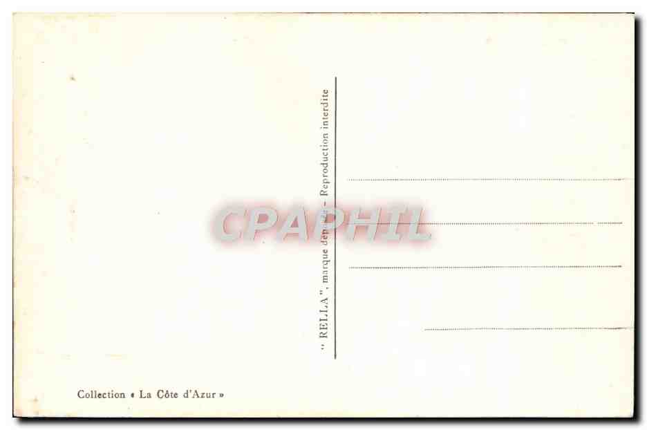 CPM Menton Grimaldi Ventimiglia Frontiera Ponte San Luigi — Rückseite