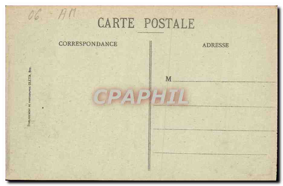 CPA Beaulieu Vue Generale et Saint Jean Cap Ferrat — Rückseite