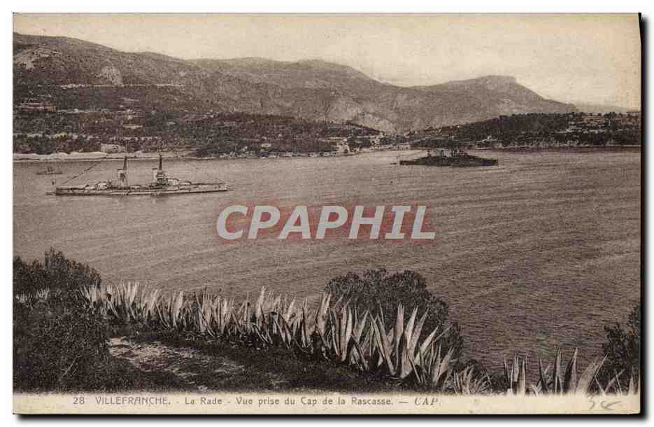 Villefranche - La Rade - Vue prise du Cap de la Rascasse — CAP