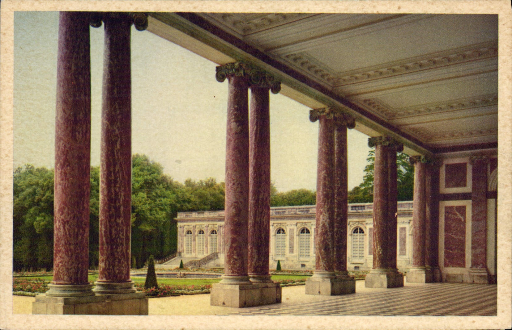 Le Grand Trianon — Le Péristyle — Château de Versailles, Imp. Draeger
