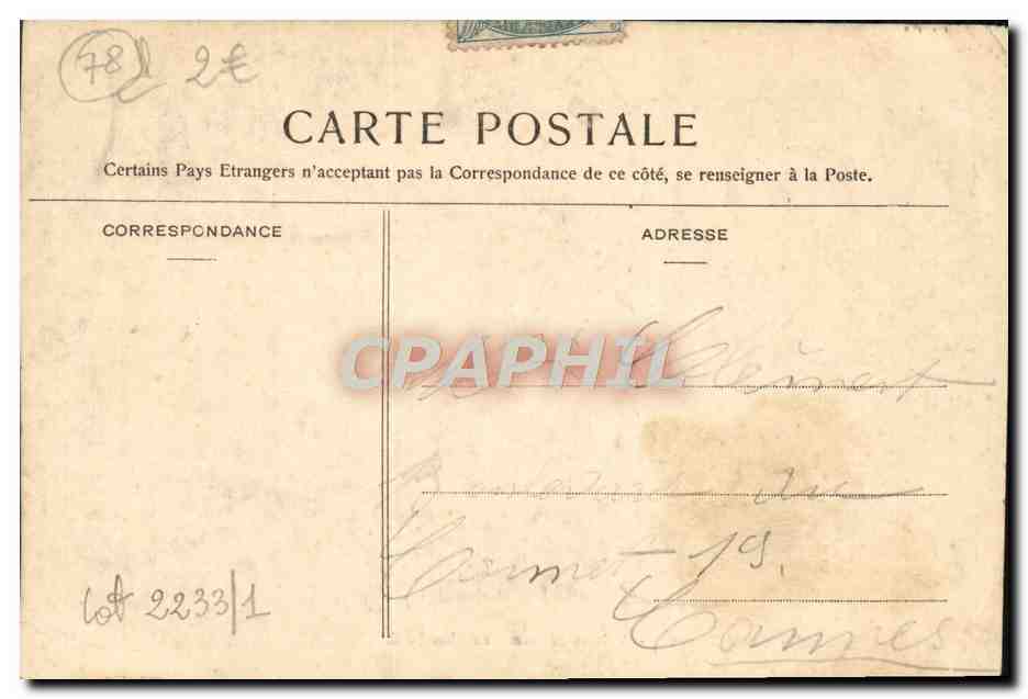 CPA Versailles Grand Trianon Voiture Du Comte de Chambord — Verso