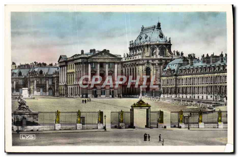 CPA Versailles Entree du Chateau 