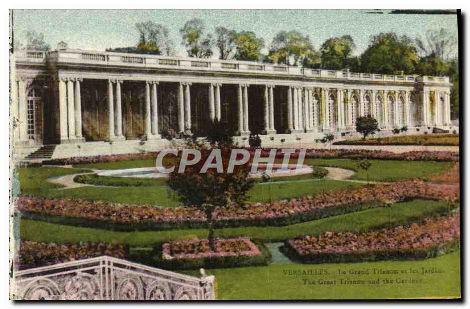 CPA Versailles Le grand Trianon et les jardins