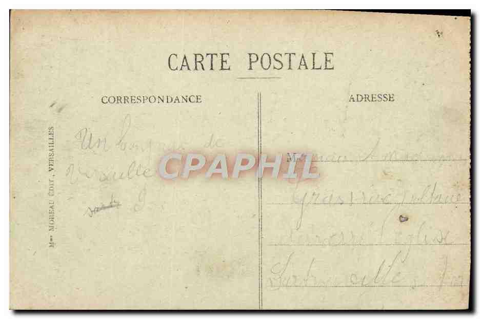 CPA Versailles Panorama  — Verso