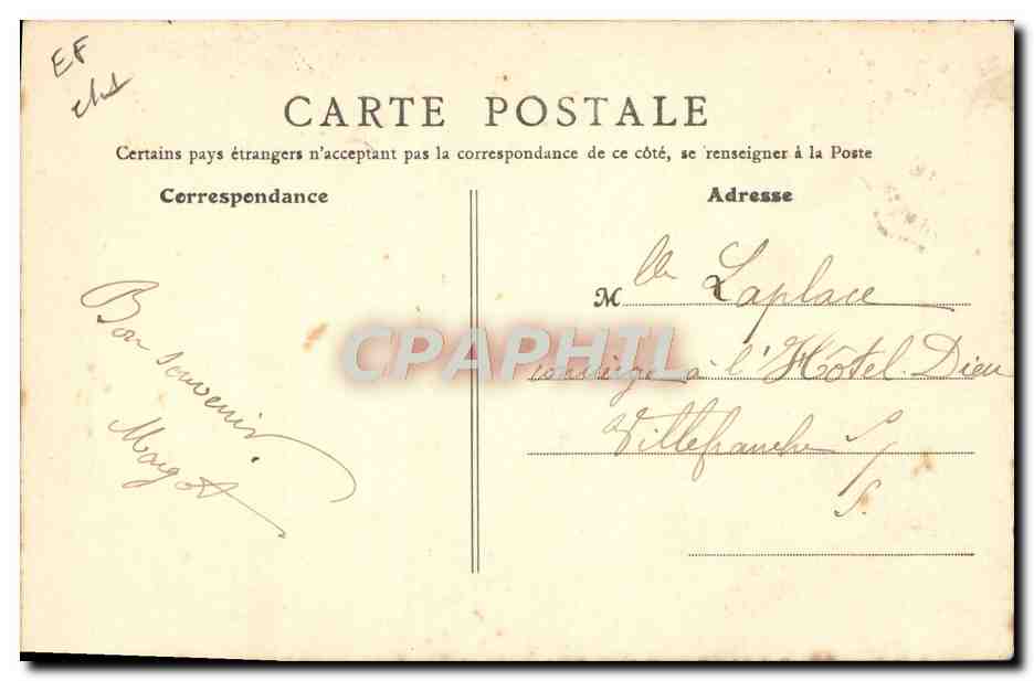 CPA Ours Chazay d'Azergues Porte de la ville surmontee du babin TOP — Rückseite