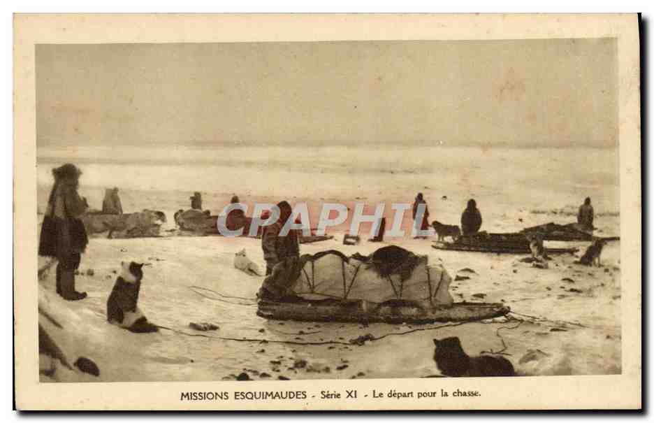 Missions Esquimaudes - Série XI - Le départ pour la chasse.