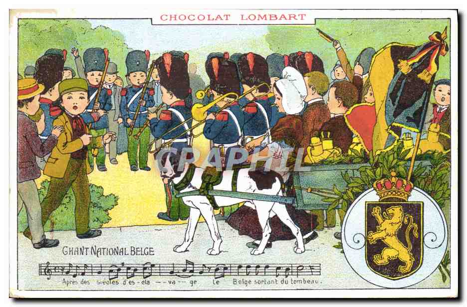 Marche nationale belge — Chocolat Lombart — éditeur Chocolat Lombart Paris