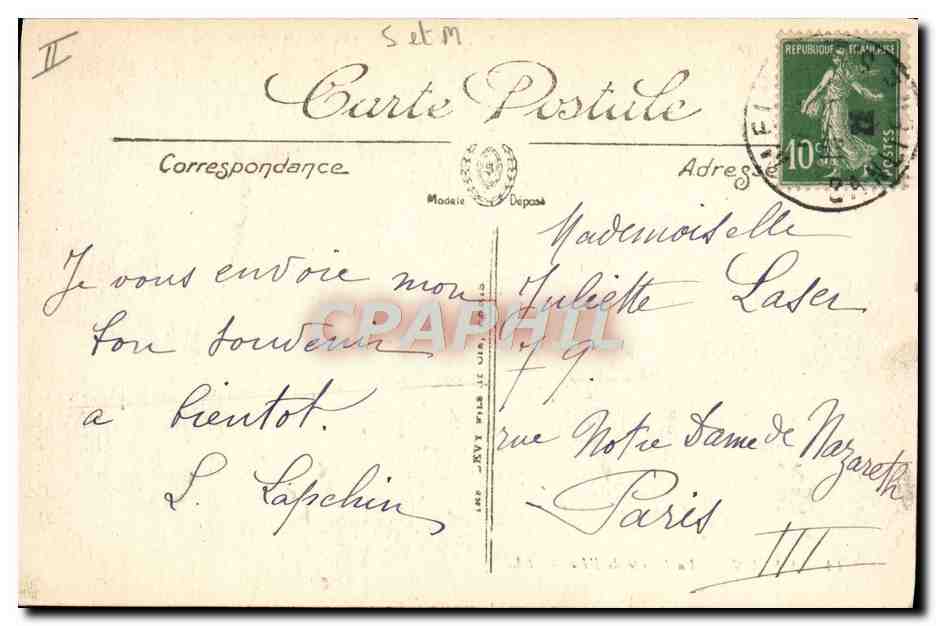 MELUN — La Pointe de Pile — LL. — Verso