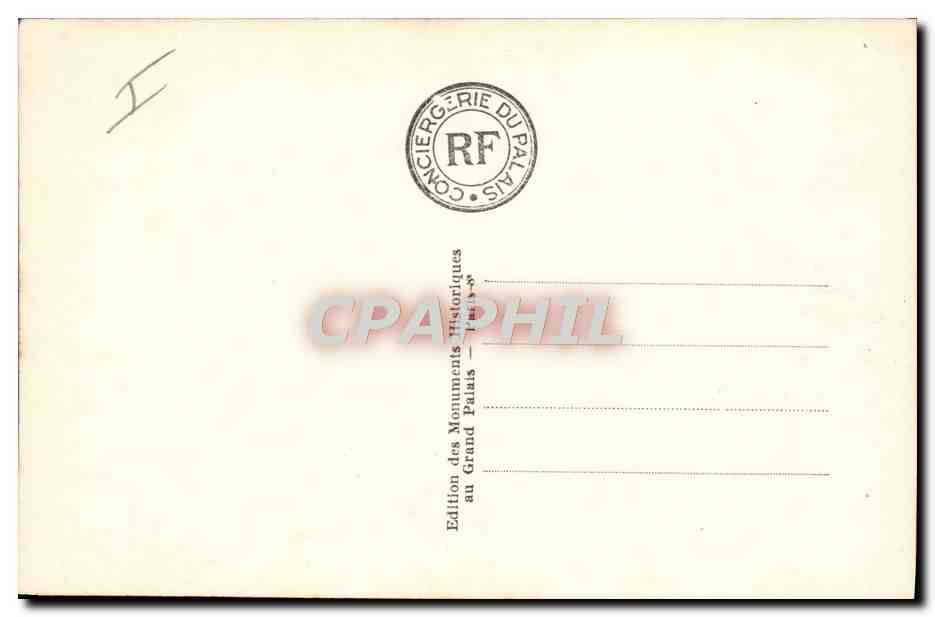Conciergerie — Der Gang der Gefängnisse — Édition des Monuments Historiques au Grand Palais — Rückseite