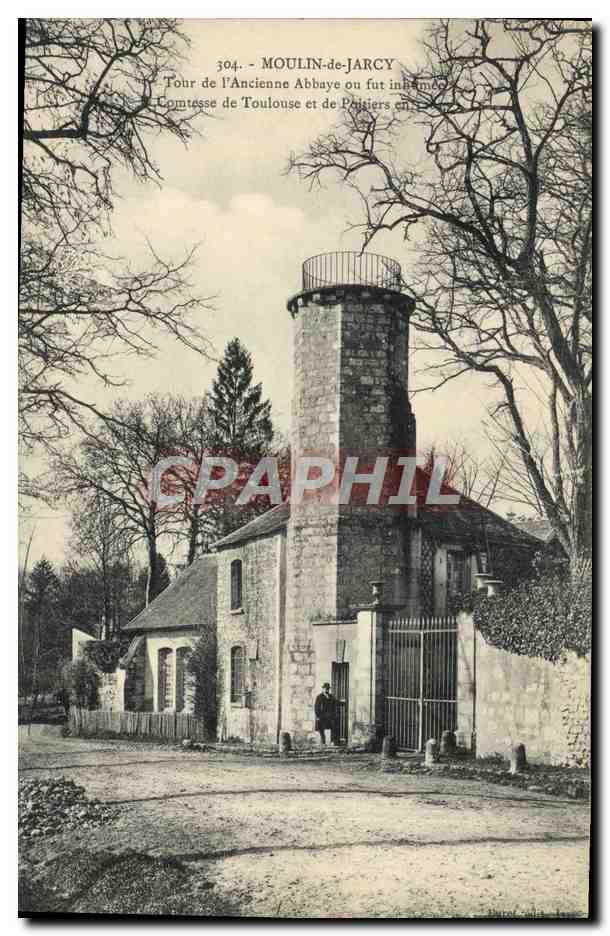 CPA Prison Moulin de Jarcy Tour de l'ancienne abbaye 