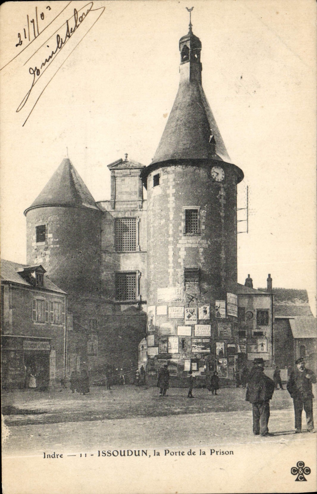 Issoudun, la Porte de la Prison — éditeur inconnu, n° de série 11