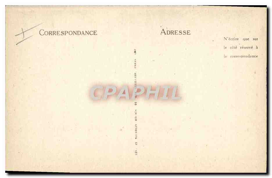 Die Conciergerie — Korridore, die zu den Gefängnissen führen — CPAPHIL 4044 — Rückseite