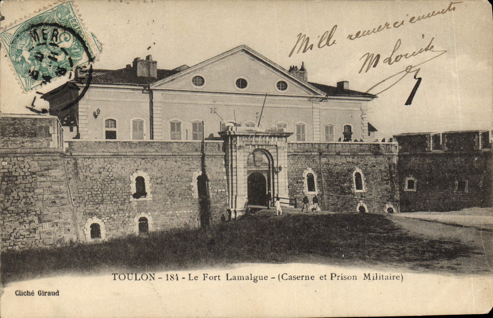Toulon - Le Fort Lamalague — Caserne et Prison Militaire — Cliché Giraud