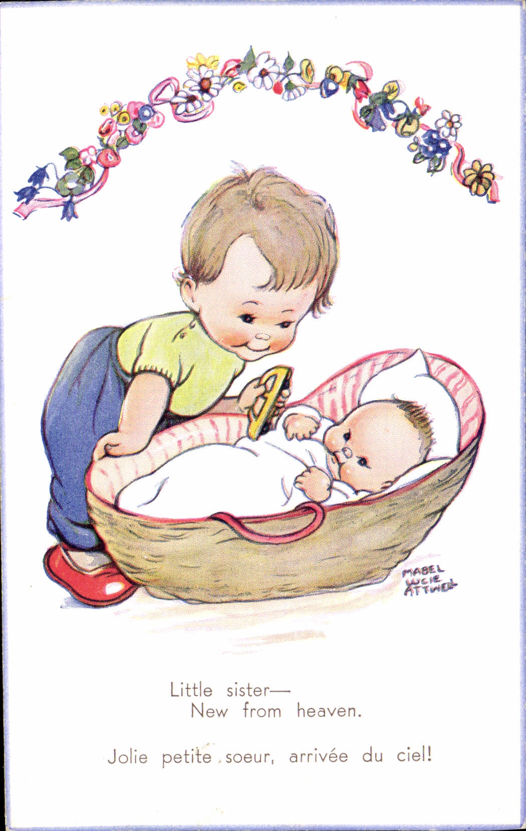CPA Illustrateur Enfants Bebes 