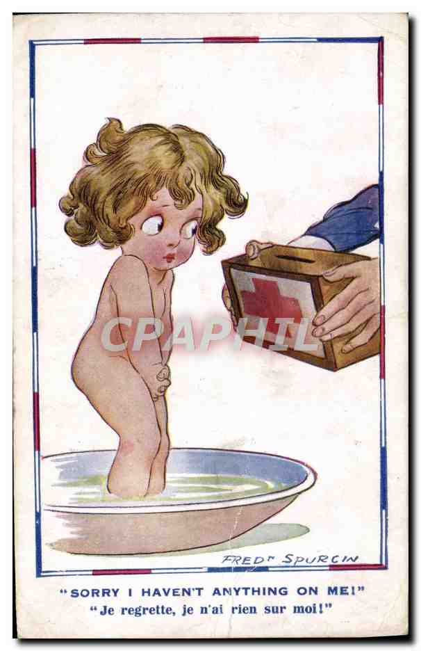 CPA Illustrateur Enfant Fred Spurgin Croix Rouge 